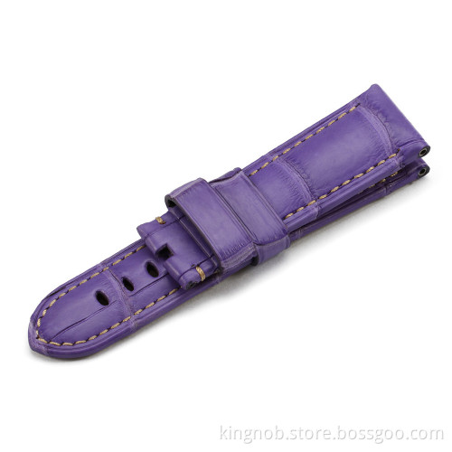 OP-337W Genuine Assolutamente Calf Leather Watch Strap - purple